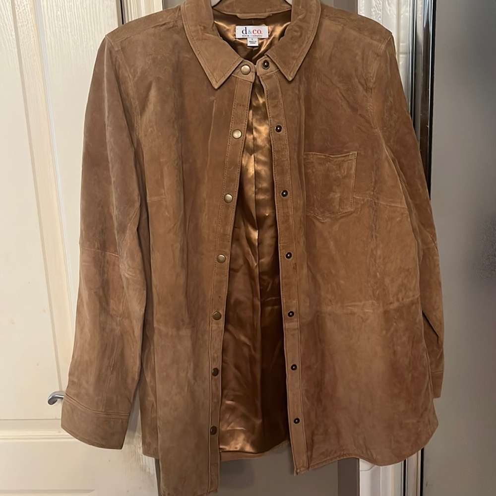 Leather lightweight jacket